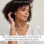 White Freshwater Pearl Necklace with Gold Clasp | VIP Quality