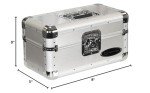 Silver Record/Utility Case for 120 7-Inch Vinyl Records
