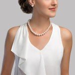 AAA+ Quality 10-11mm White Pearl Necklace for Women