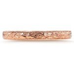 Kobelli Antique Wedding Band in 14k White Gold