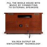 Victrola 8-in-1 Bluetooth Record Player, Multimedia Center - Oak