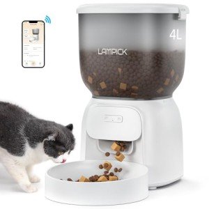 LAMPICK VIP Smart Pet Feeder - WiFi Controlled, 10 Meals/day