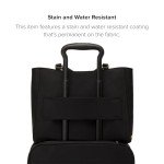 TUMI Voyageur Valetta Large Tote - Black/Gold