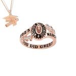 Personalized High School/College Class Ring - Silver/10kt VIP Collection