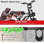 Tamobyke V20 4.0 Electric Bike,1500W Max Motor/48V 15ah Removable Battery E-Bike, 20'' Fat Tire Electric Bike, 28-30mph Max Speed, Color Display, Throttle & Pedal Assist. UL Certified.
