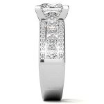 Princess Cut Moissanite Diamond Engagement Ring (10k Rose Gold)