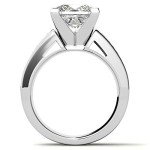 Princess Cut Moissanite Diamond Engagement Ring (10k Rose Gold)
