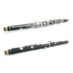 WUQIMUSC Professional Bass Clarinet Low E Bb flat Synthetic wood Body Nickel Plated Keys with Case Rich Sound Musical Instrument Student Clarinet (Low E)