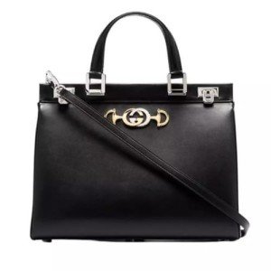 Gucci Soho Large Leather Chain Shoulder Handbag Black