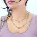 Nuragold 10k Yellow Gold Anchor Mariner Link Chain