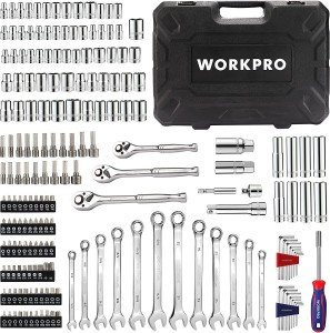 WORKPRO 408-Piece Mechanics Tool Set, General Household Kit