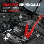 1 Gauge 25ft Heavy Duty Jumper Cables for Vehicles