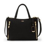 TUMI Voyageur Valetta Medium Tote - Black/Gold
