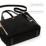 TUMI Voyageur Valetta Medium Tote - Black/Gold