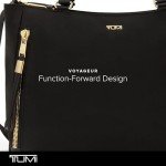 TUMI Voyageur Valetta Medium Tote - Black/Gold