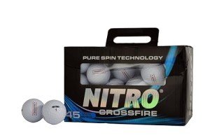 Nitro Golf Crossfire White Golf Balls 45-Pack VIP