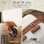 Modern 3 Piece Suitcase Set with TSA Lock