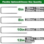 12" Galvanized Landscape Staples 200-pack for VIP Garden