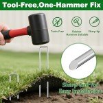 12" Galvanized Landscape Staples 200-pack for VIP Garden