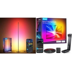 RGBIC Floor Lamp with Alexa, Bundle TV Backlight