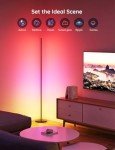 RGBIC Floor Lamp with Alexa, Bundle TV Backlight