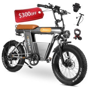 Movcan V50 Electric Bike: 2000W, 35MPH, 70 Miles