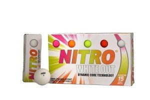 Nitro White Out Golf Balls (15PK) VIP Level
