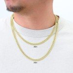 VIP Men's Yellow Gold Cuban Link Chain Necklace