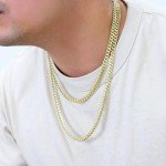 VIP Men's Yellow Gold Cuban Link Chain Necklace