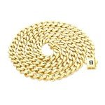 VIP Men's Yellow Gold Cuban Link Chain Necklace