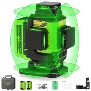 Huepar 4x360 Green Beam Laser Level for Tiling