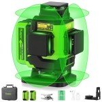 Huepar 4x360 Green Beam Laser Level for Tiling