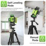 Huepar 4x360 Green Beam Laser Level for Tiling