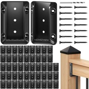 Deck Railing Bracket Connectors for 2x4 Wood Post