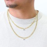 Nuragold 10k Yellow Gold Anchor Mariner Chain Necklace