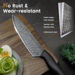 15-Piece Kitchen Knife Set with Built-in Sharpener Block