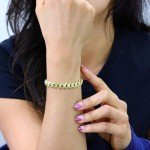 Nuragold 10k Yellow Gold Mens Cuban Link Bracelet