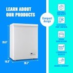 DEMULLER Ultra-Low Temperature Chest Freezer for Home/Kitchen/Office