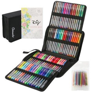 88 Color Glitter Gel Pens Set with Refills