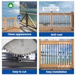 Muzata Black Aluminum Deck Balusters 50-Pack, 32