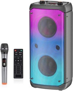 TAMPROAD Bluetooth Speaker with Subwoofer and LED Lights