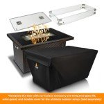 Outland Living 403-Espresso Brown Fire Table, 50,000 BTU