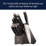 Silvercap 14-Piece Knife Set: Chef, Paring, Utility, Bread