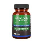 Tattva's Herbs Cardiopure Blood Pressure Support -120 Ct. 500 mg, Rauwolfia & Arjuna Full Spectrum Co2 Extracts, Veggie Capsules from