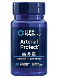 Life Extension Arterial Protect - Blood Pressure Supplement for Heart Health - with gotu kola and Pycnogenol dried French maritime pine bark extracts - Gluten-Free, Non-GMO, Vegetarian - 30 capsules