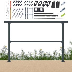 Simple Flat Railing Kit - Outdoor Porch, Balcony, Deck