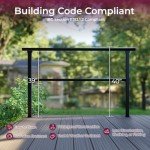 Simple Flat Railing Kit - Outdoor Porch, Balcony, Deck