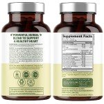 N1N Premium Blood Pressure Support with Hawthorn and Hibiscus [13 Potent Ingredients], Natural Supplement to Support Cardiovascular & Circulatory Health, 90 Caps