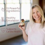 N1N Premium Blood Pressure Support with Hawthorn and Hibiscus [13 Potent Ingredients], Natural Supplement to Support Cardiovascular & Circulatory Health, 90 Caps