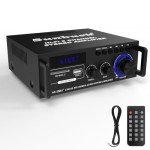 Sunbuck Stereo Amplifier Bluetooth 5.0, 2 Channel 300Wx2